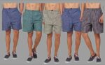 Pack of 5 Checkered Men Multicolor Casual Shorts