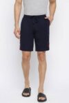 Solid Men Dark Blue Regular Shorts