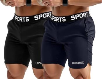 Pack of 2 Solid Men Black, Dark Blue Boxer Shorts