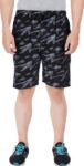 Printed Men Black Bermuda Shorts, Regular Shorts
