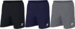 Pack of 3 Solid Men Black, Blue, Grey Sports Shorts