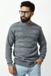 Men Colorblock Crew Neck Yellow Sweater