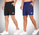 Pack of 3 Solid Men Multicolor Gym Shorts